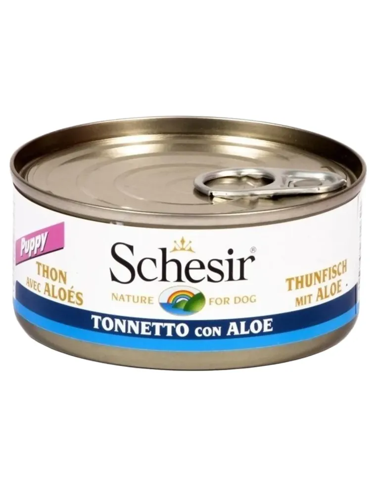 Schesir puppy tonnetto con aloe 150 gr  