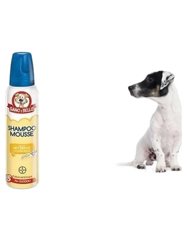 Bayer Shampoo Mousse Pappa Reale per Cuccioli 300 ml sano e bello  