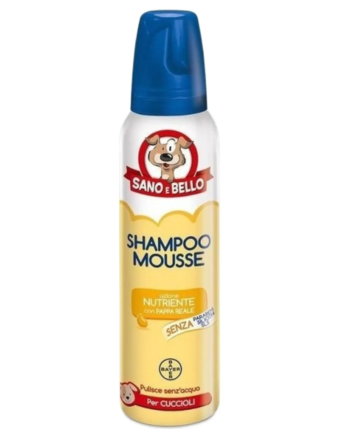 Bayer Shampoo Mousse Pappa Reale per Cuccioli 300 ml sano e bello  