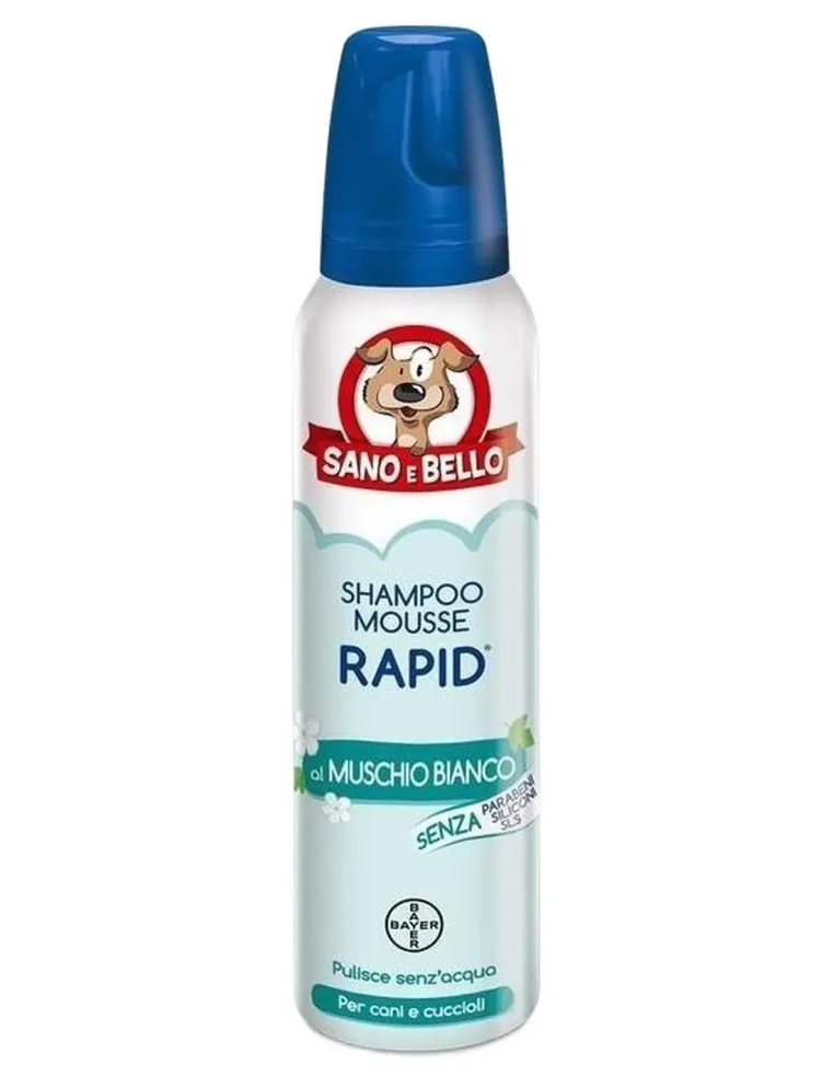 Bayer Shampoo Mousse Rapid Muschio Bianco 300 ml sano e bello  