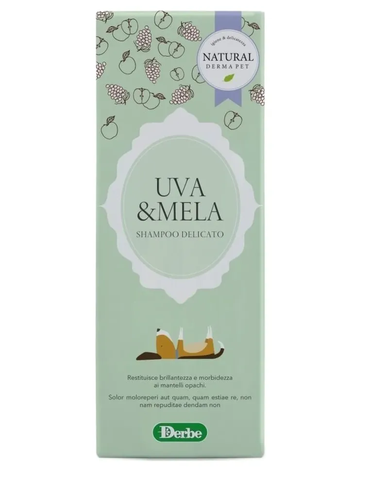 Derbe shampoo delicato uva e mela 200 ml  