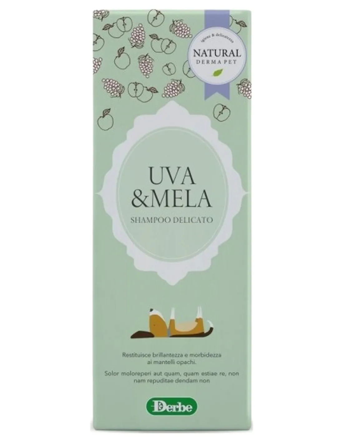 Derbe shampoo delicato uva e mela 200 ml  