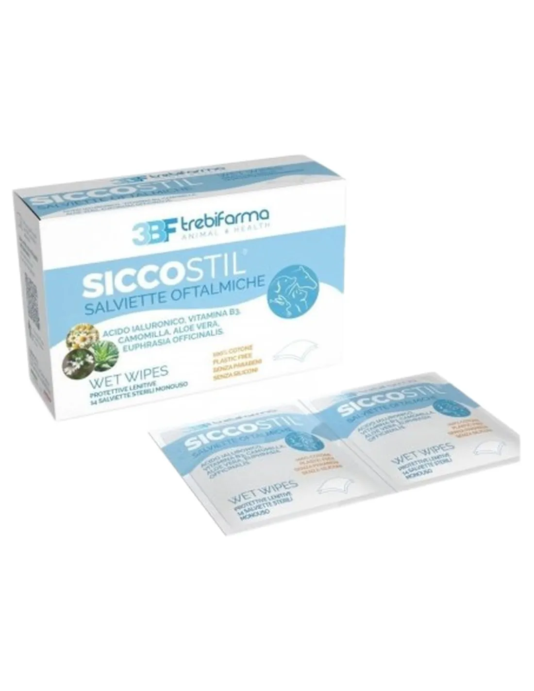 Trebifarma siccostil 14 salviette oftalmiche   Trebifarma siccostil 14 salviette oftalmiche
