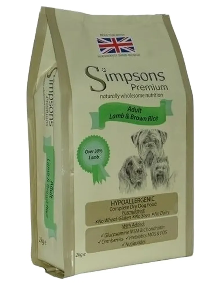 Simpsons Premium cane adult agnello e riso integrale 2 kg  