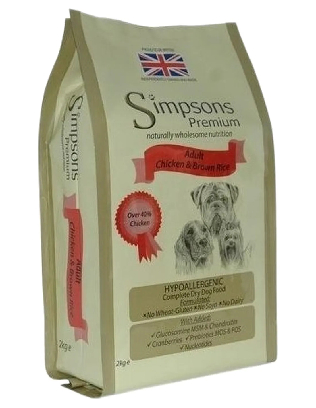 Simpsons Premium cane adult pollo e riso integrale 12 kg  
