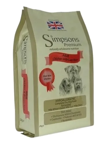 Simpsons Premium cane adult pollo e riso integrale 2 kg