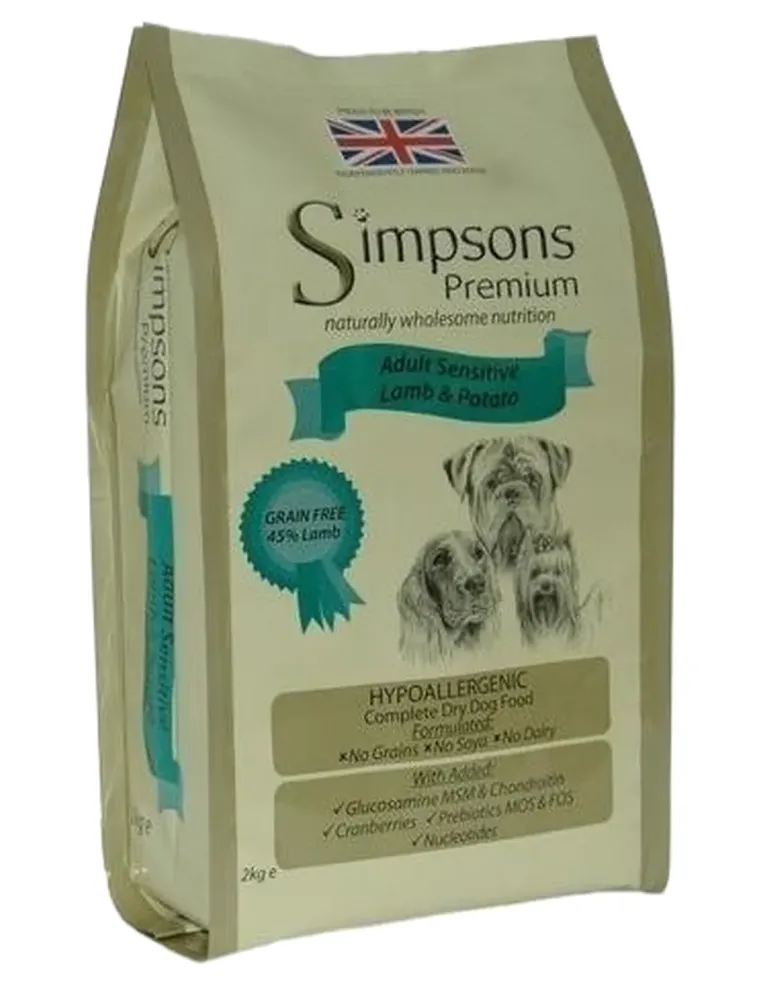 Simpsons Premium cane adult sensitive agnello e patate 12 kg  