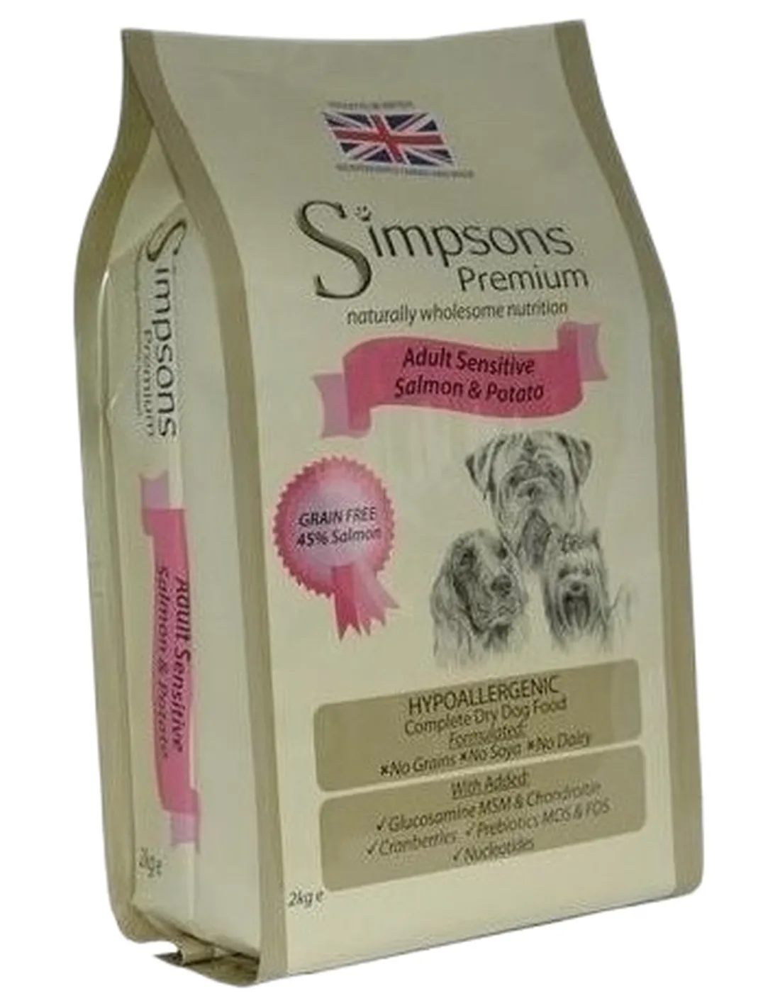 Simpsons Premium cane adult sensitive salmone e patate 2 kg  