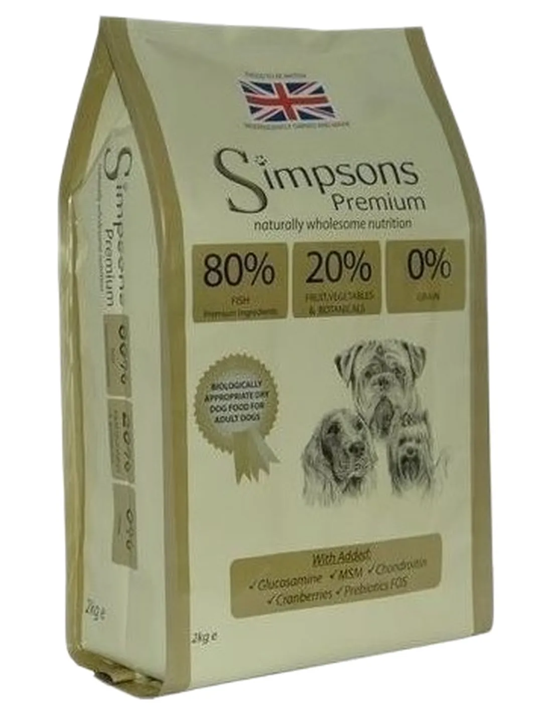 Simpsons Premium cane adult 80/20 mix pesce 12 kg   Simpsons Premium cane adult 80/20 mix pesce 12 kg
