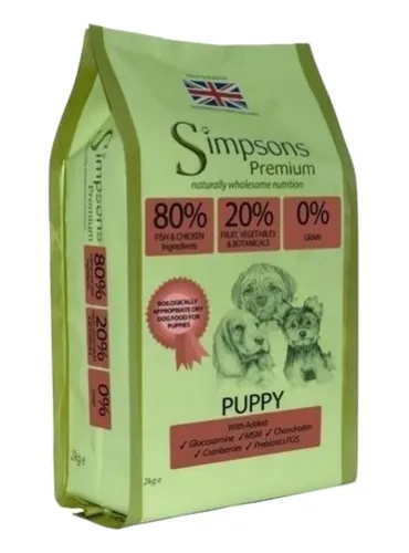 Simpsons Premium puppy 80/20 mix pesce e pollo 2 kg  