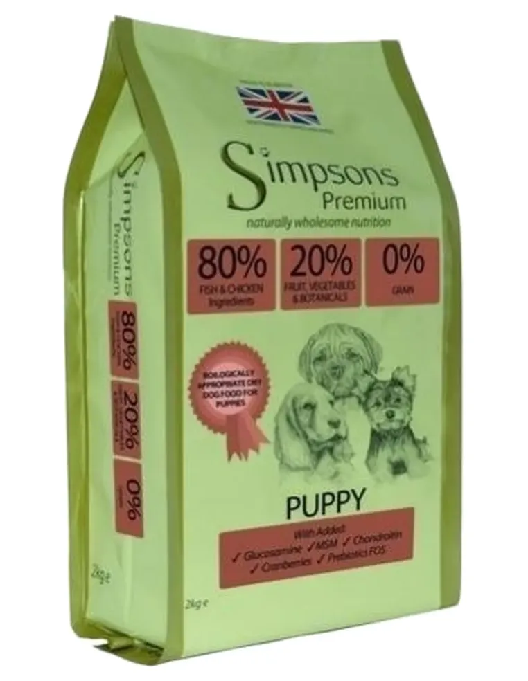 Simpsons Premium puppy 80/20 mix pesce e pollo 2 kg  
