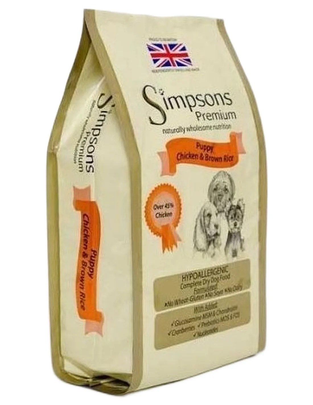 Simpsons Premium puppy pollo e riso integrale 12 kg  