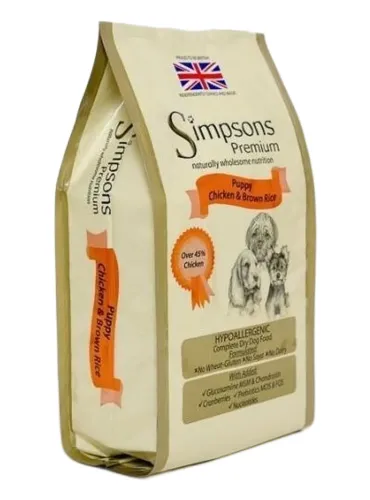 Simpsons Premium puppy pollo e riso integrale 2 kg  