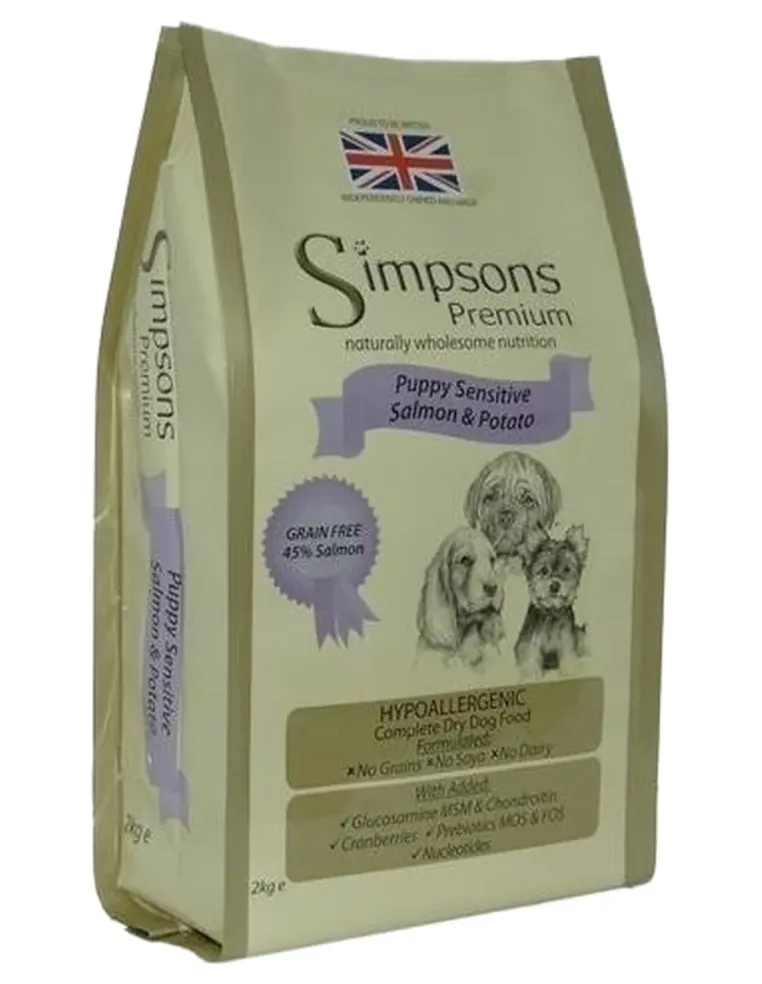 Simpsons Premium puppy sensitive salmone e patate 12 kg  