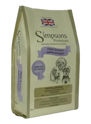 Simpsons Premium puppy sensitive salmone e patate 2 kg  