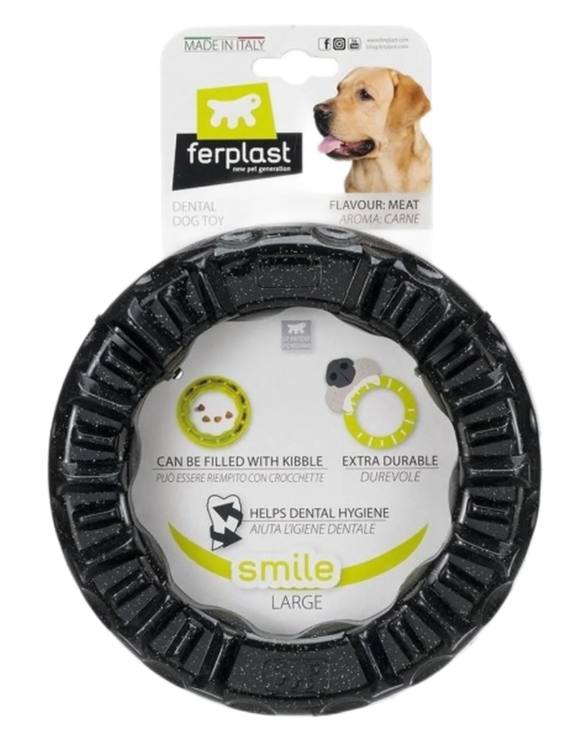 Ferplast smile large anello nero  