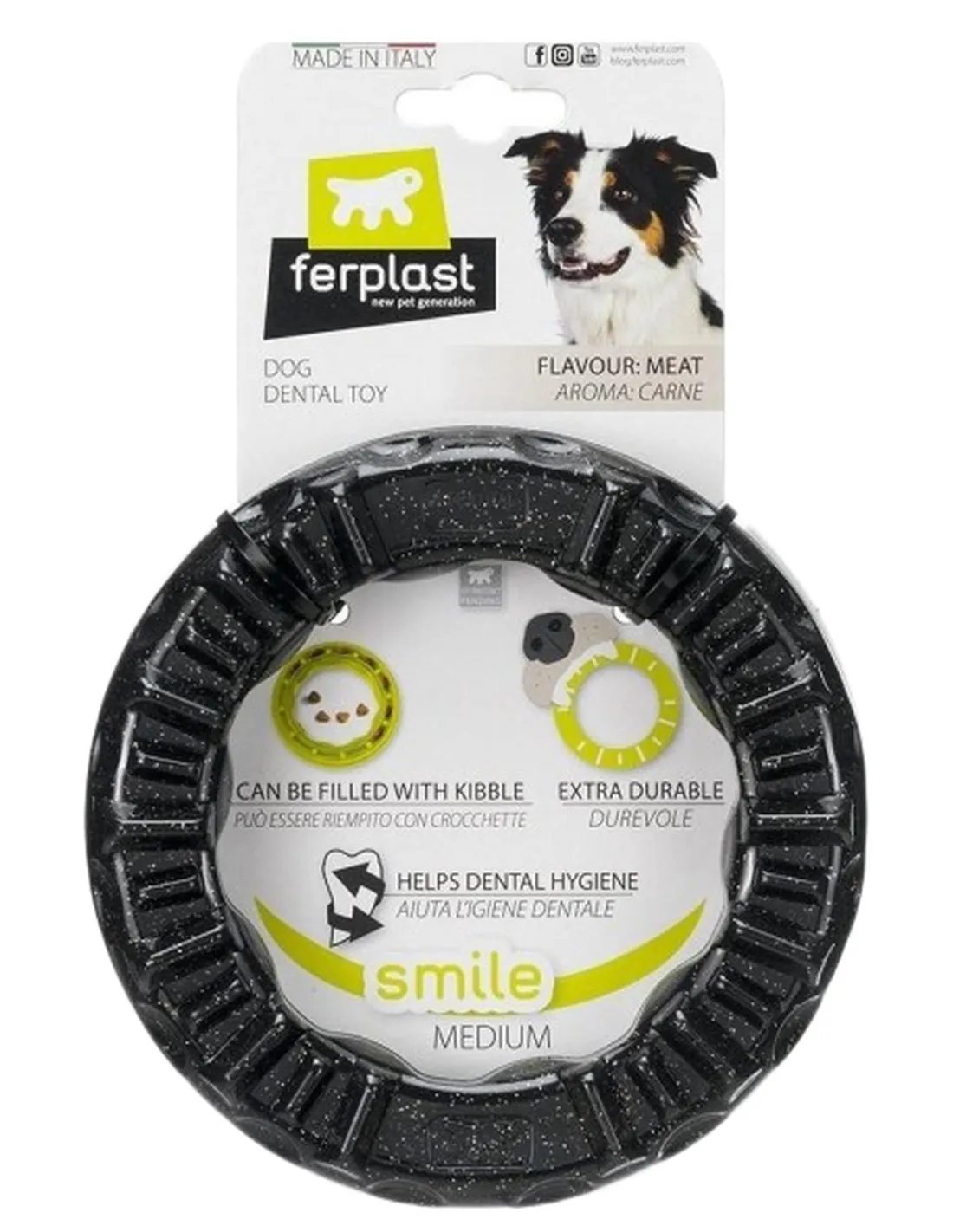 Ferplast smile medium anello nero  