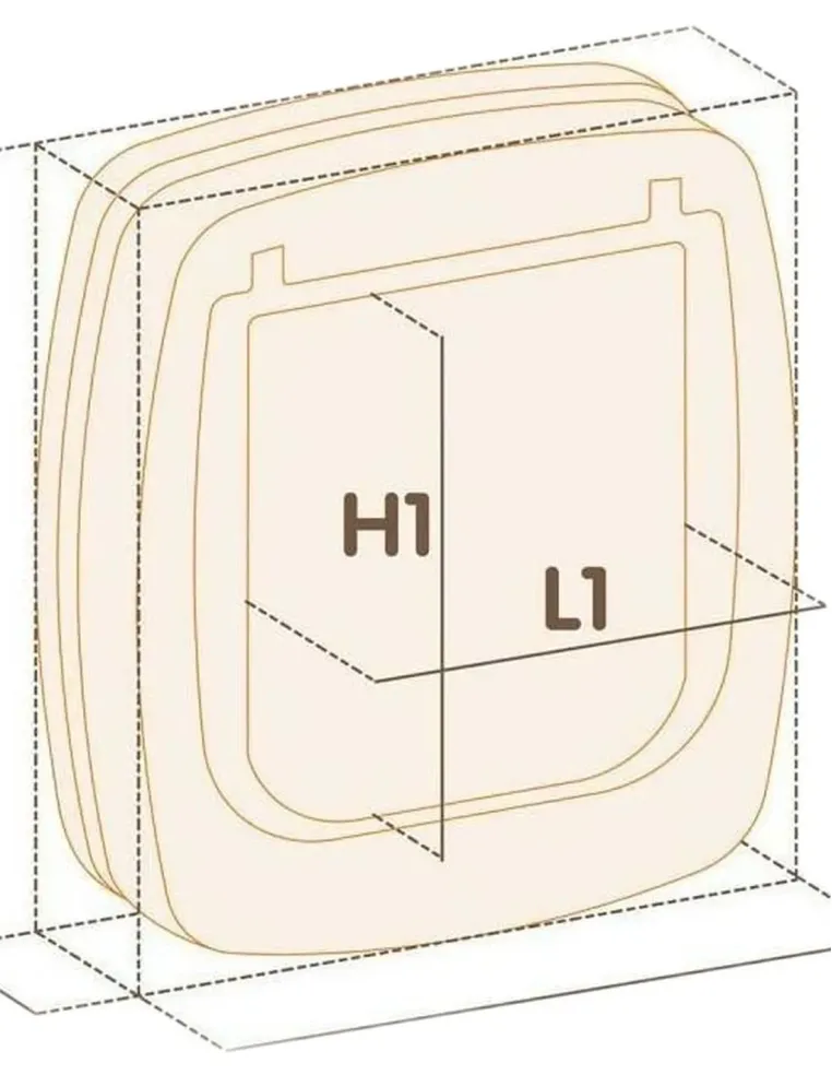 Ferplast swing 7 selettiva marrone portina