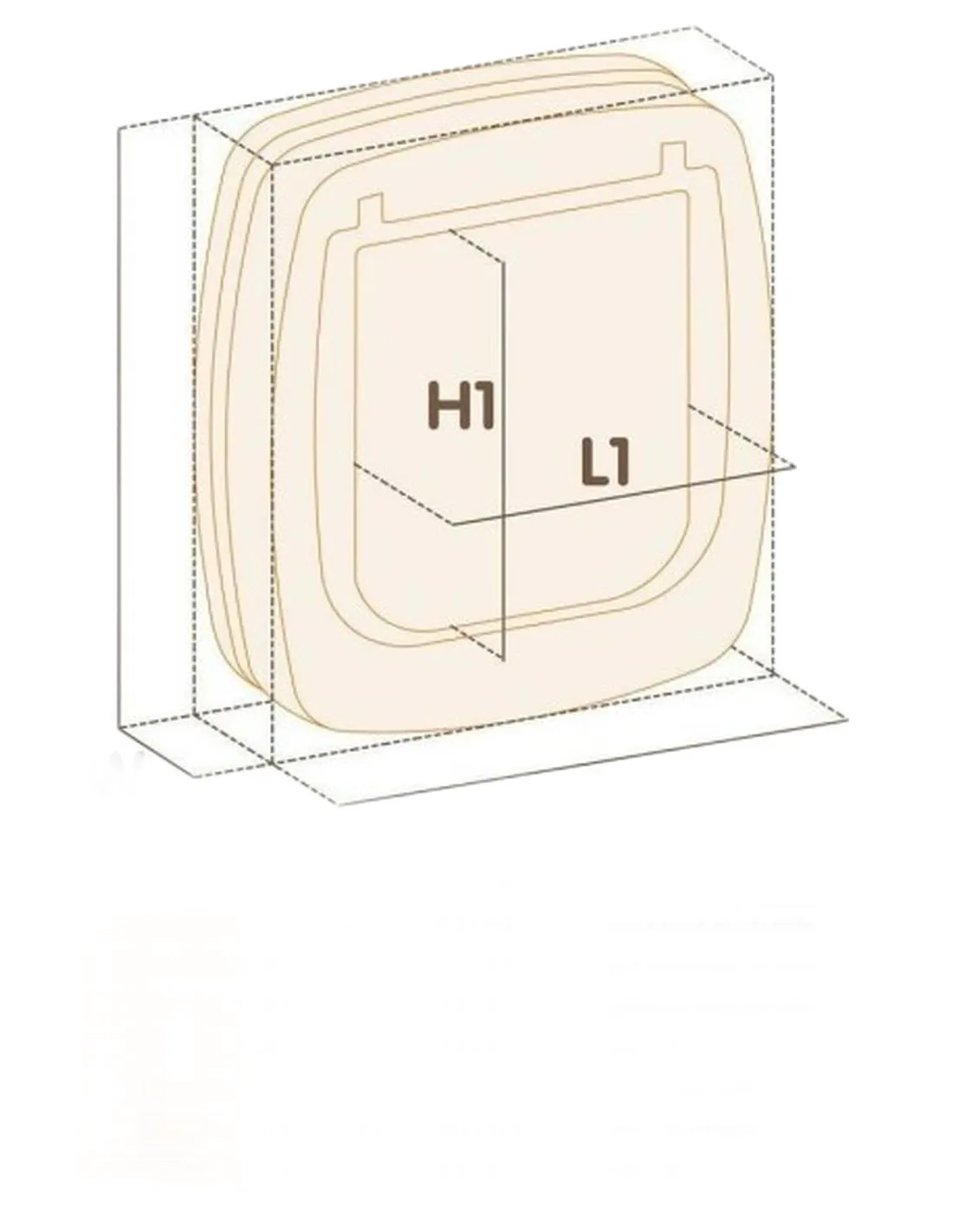 Ferplast swing 7 selettiva marrone portina  
