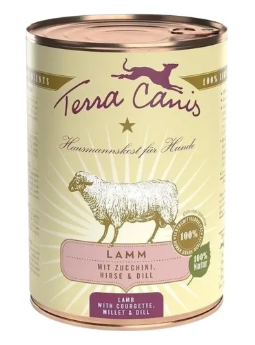 Terra canis classic agnello con zucchine, miglio e aneto 400 gr  