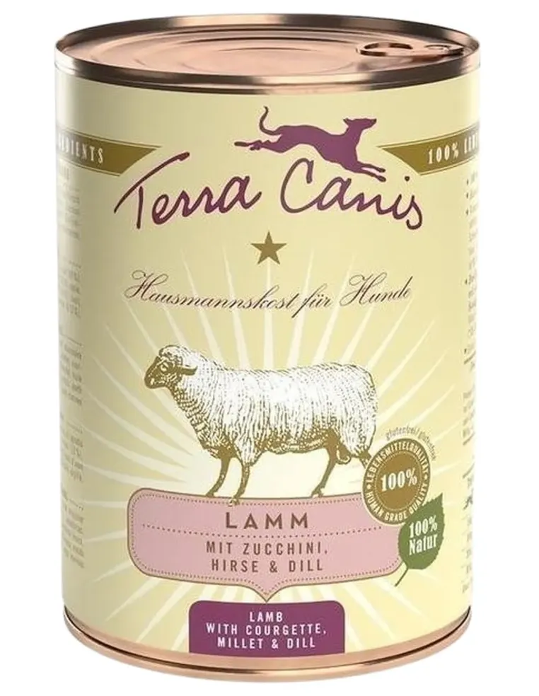 Terra canis classic agnello con zucchine, miglio e aneto 400 gr  