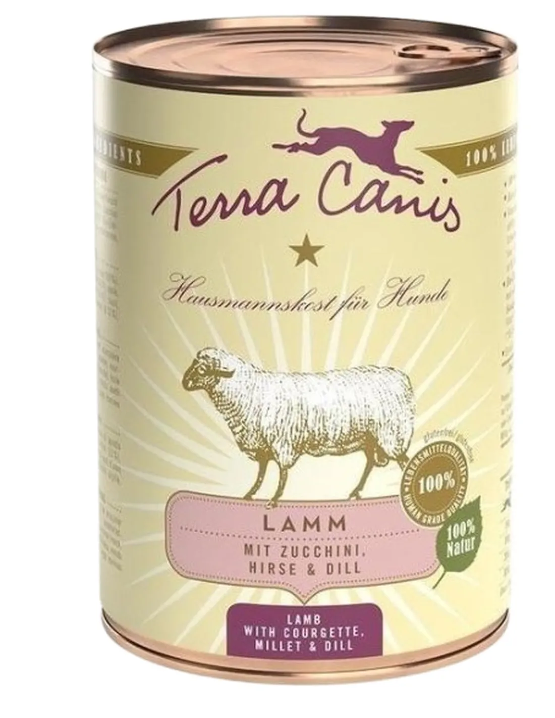 Terra canis classic agnello con zucchine, miglio e aneto 400 gr  