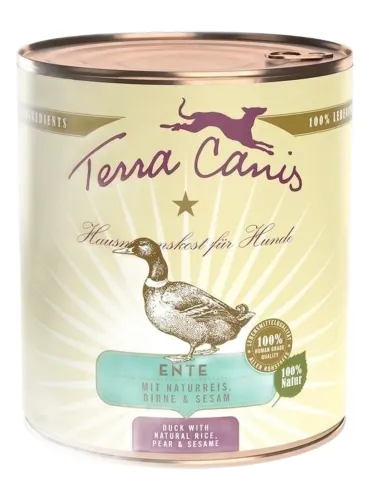 Terra canis classic anatra con riso integrale, barbabietola rossa, pera e sesamo 800 gr  