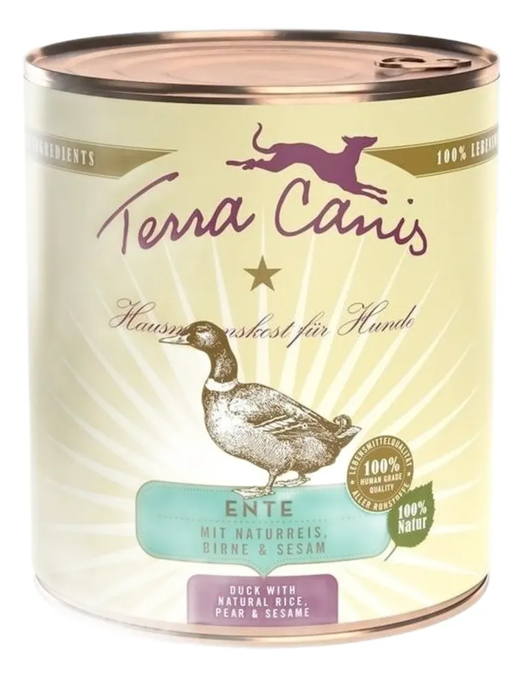 Terra canis classic anatra con riso integrale, barbabietola rossa, pera e sesamo 800 gr  