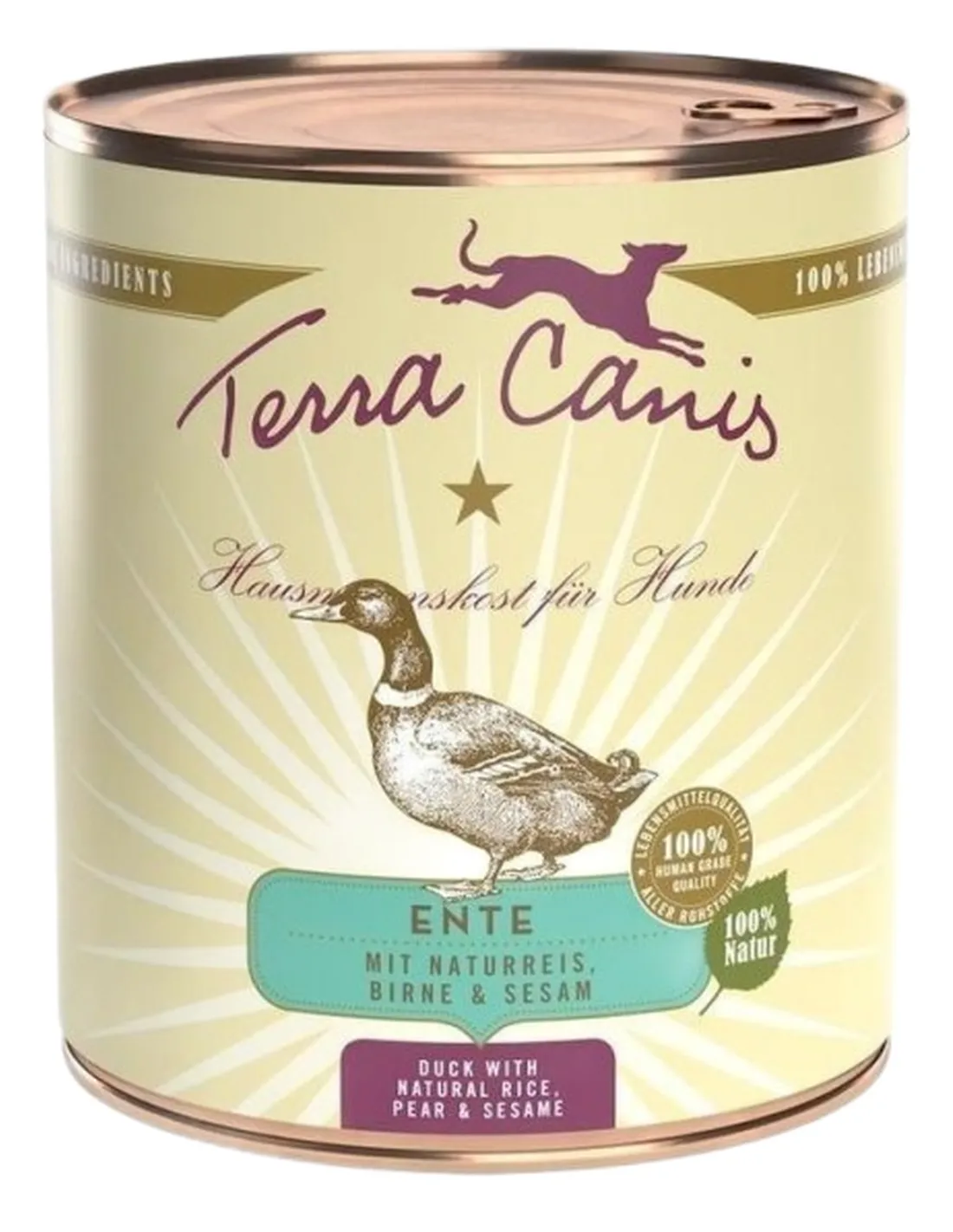 Terra canis classic anatra con riso integrale, barbabietola rossa, pera e sesamo 800 gr  
