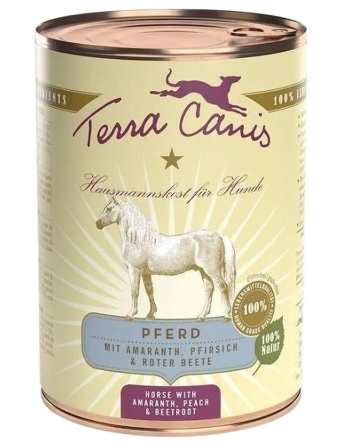 Terra canis classic cavallo con amaranto, pesca e barbabietola 400 gr   Terra canis classic cavallo con amaranto, pesca e barbabietola 400 gr