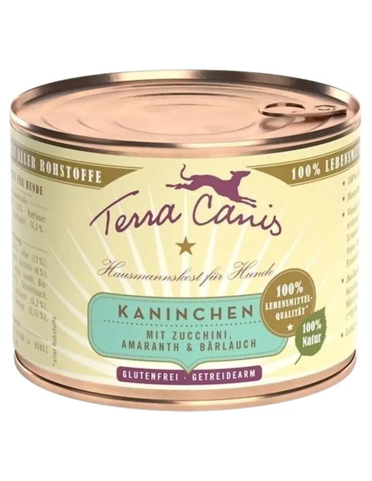 Terra canis classic coniglio con zucchine, amaranto e aglio orsino 200 gr  