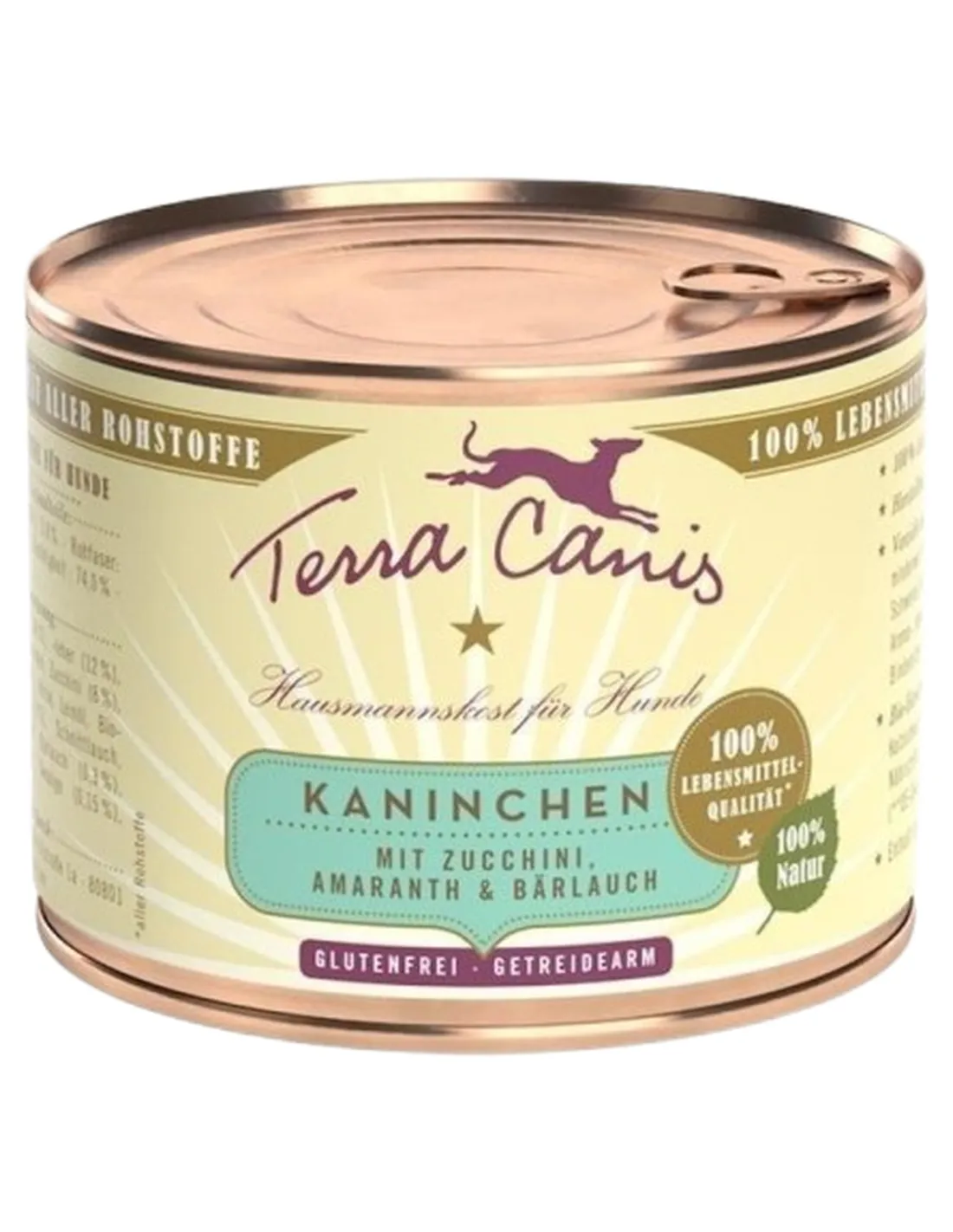 Terra canis classic coniglio con zucchine, amaranto e aglio orsino 200 gr   Terra canis classic coniglio con zucchine, amaranto e aglio orsino 200 gr