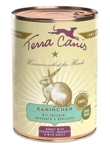Terra canis classic coniglio con zucchine, amaranto e aglio orsino 400 gr  