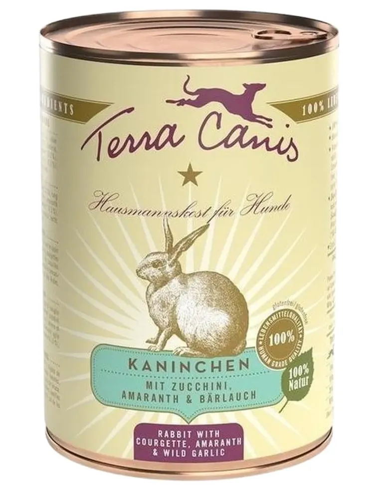 Terra canis classic coniglio con zucchine, amaranto e aglio orsino 400 gr  