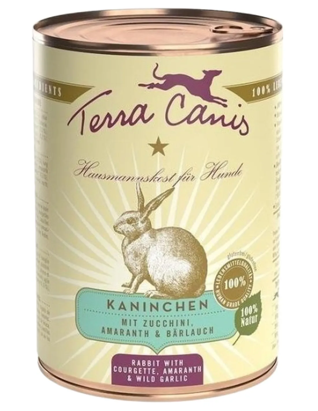 Terra canis classic coniglio con zucchine, amaranto e aglio orsino 400 gr  