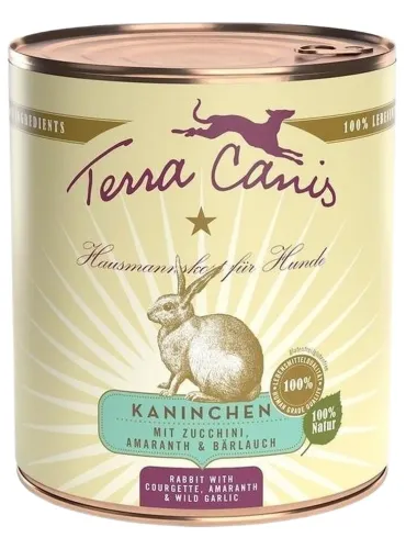Terra canis classic coniglio con zucchine, amaranto e aglio orsino 800 gr  
