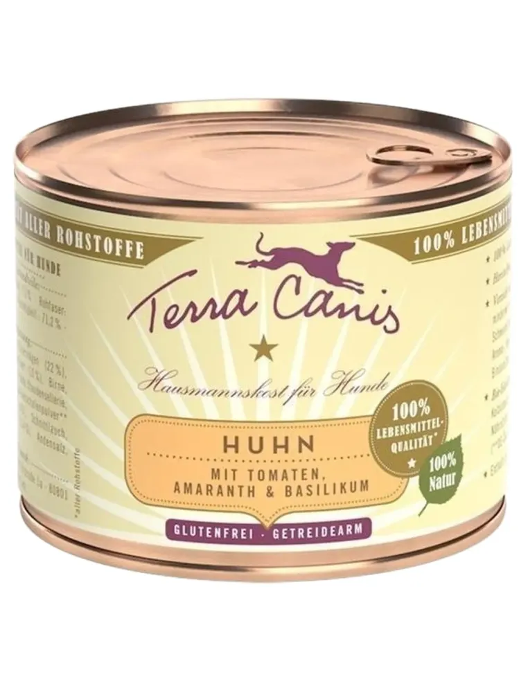 Terra canis classic pollo con amaranto, pomodori e basilico 200 gr  