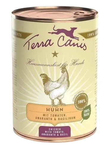 Terra canis classic pollo con amaranto, pomodori e basilico 400 gr  