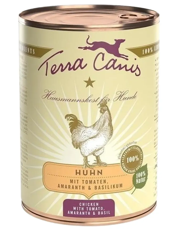 Terra canis classic pollo con amaranto, pomodori e basilico 400 gr  