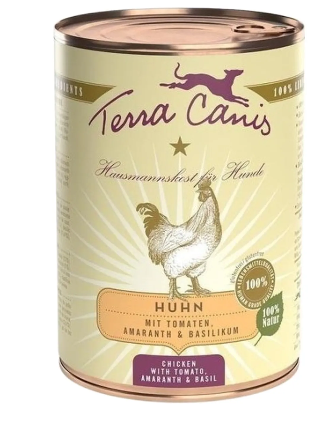 Terra canis classic pollo con amaranto, pomodori e basilico 400 gr   Terra canis classic pollo con amaranto, pomodori e basilico 400 gr