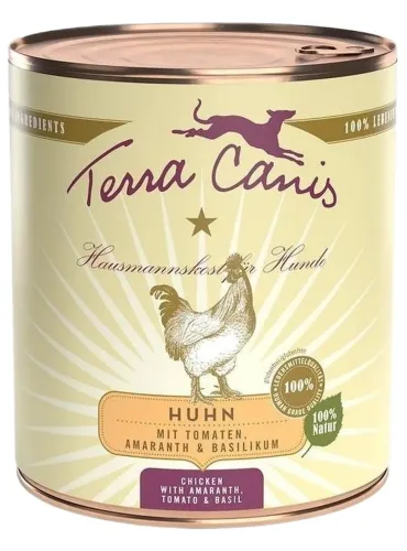 Terra canis classic pollo con amaranto, pomodori e basilico 800 gr  