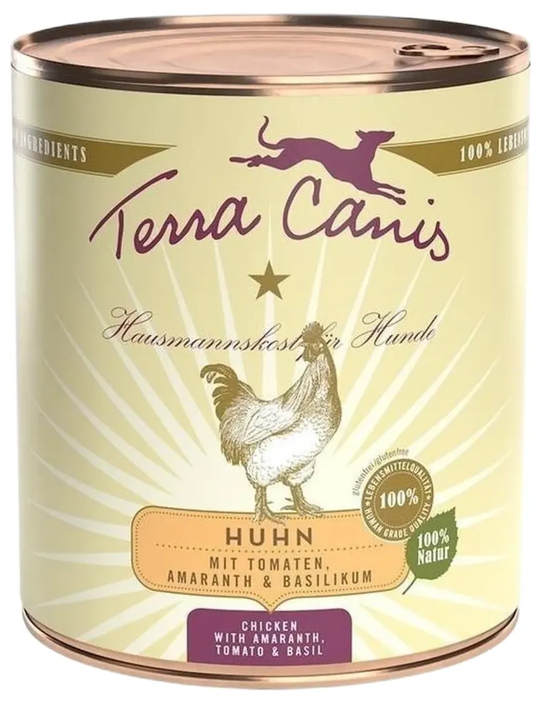 Terra canis classic pollo con amaranto, pomodori e basilico 800 gr  