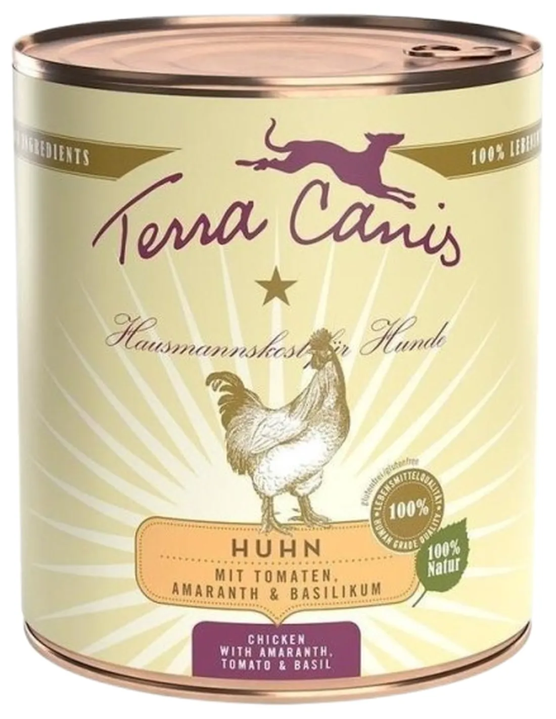 Terra canis classic pollo con amaranto, pomodori e basilico 800 gr  