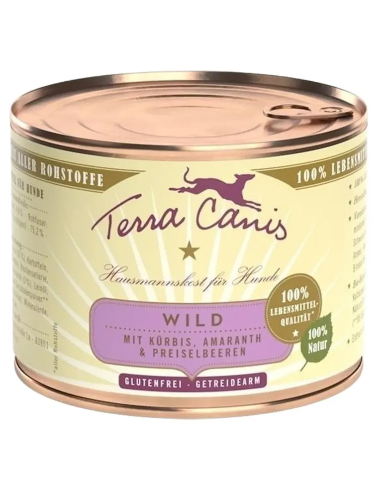 Terra canis classic selvaggina con zucca, amaranto e mirtilli rossi 200 gr  