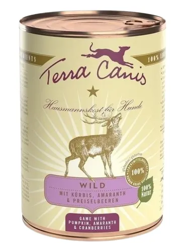 Terra canis classic selvaggina con zucca, amaranto e mirtilli rossi 400 gr