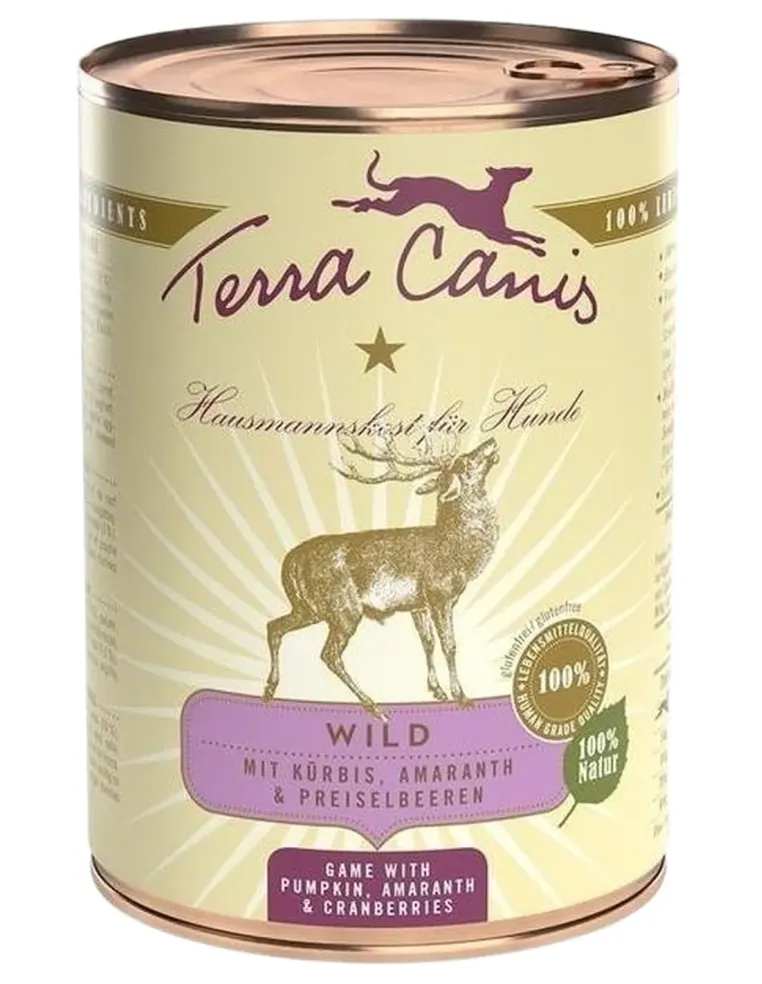 Terra canis classic selvaggina con zucca, amaranto e mirtilli rossi 400 gr  