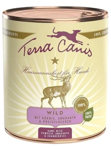 Terra canis classic selvaggina con zucca, amaranto e mirtilli rossi 800 gr