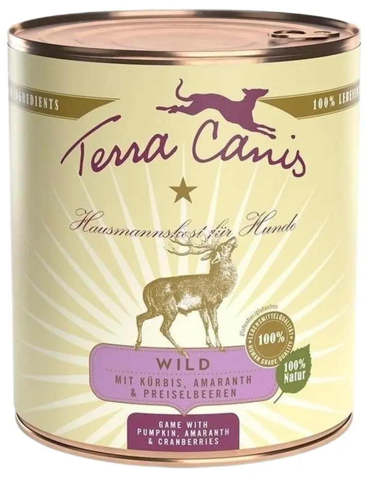 Terra canis classic selvaggina con zucca, amaranto e mirtilli rossi 800 gr  