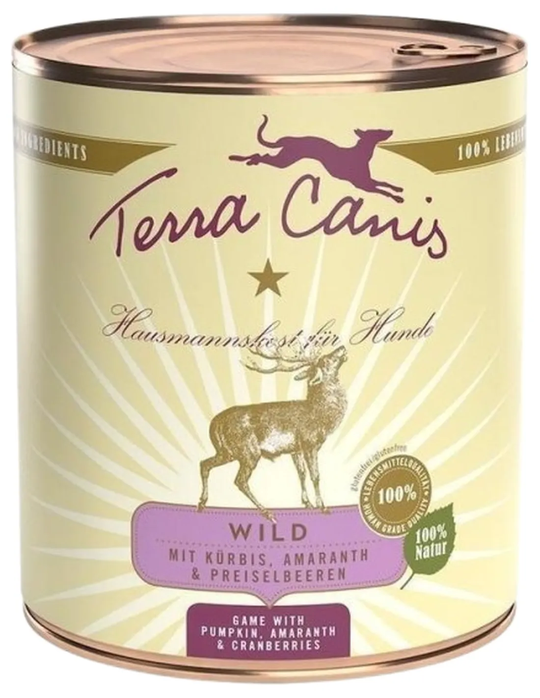 Terra canis classic selvaggina con zucca, amaranto e mirtilli rossi 800 gr  