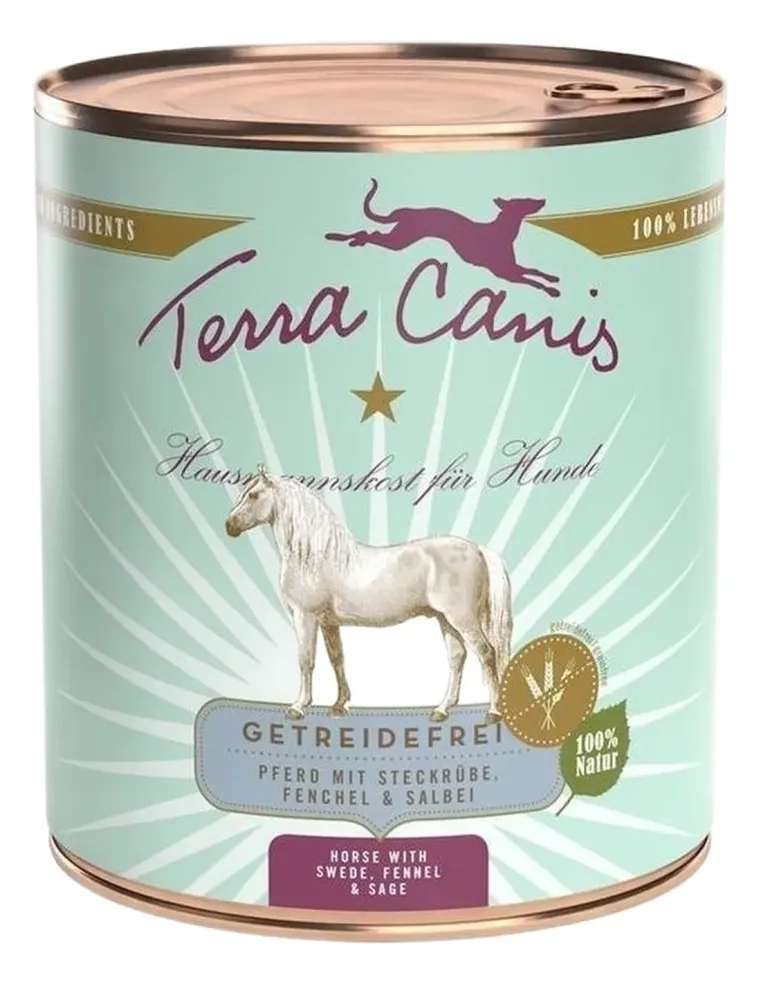 Terra canis grain free cavallo con rapa gialla, finocchio e salvia 800 gr  
